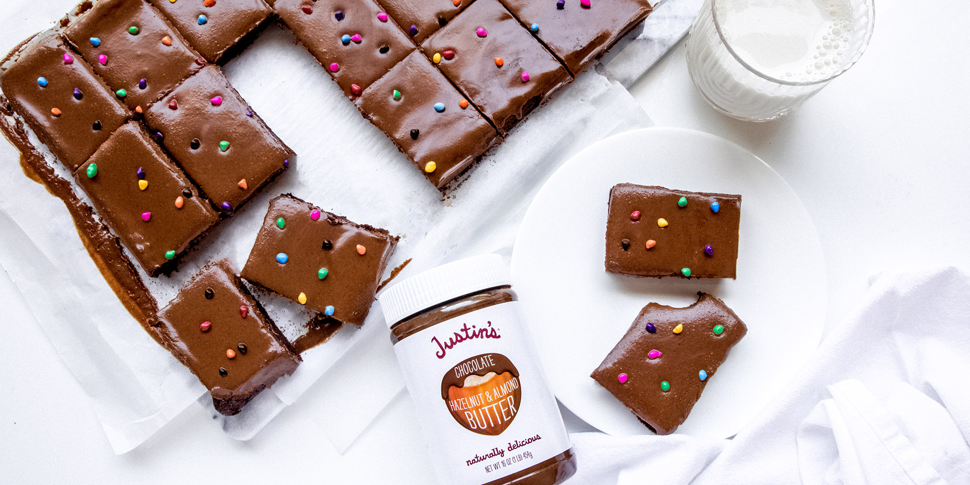 Iced Chocolate Hazelnut Brownies
